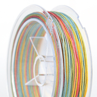 Segment Dyed Gradient Color Nylon Braided Cord RABO-PW0001-128-24-1