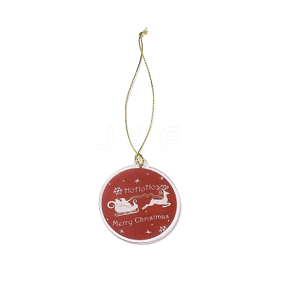 Christmas Theme Acrylic Pendant Decoration LS-HJEW-G021-01D-1