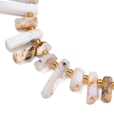 Natural White African Opal  Beads Strands G-F829-A02-01-1