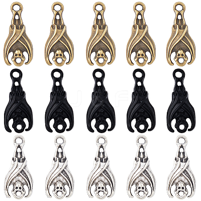 90Pcs 3 Colors Alloy Pendants FIND-SC0006-51-1