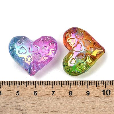 UV Plating Transparent Acrylic Beads MACR-L007-05B-1