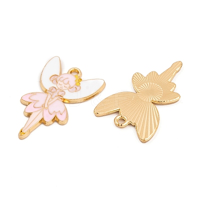 Rack Plating Alloy Enamel Pendants FIND-A040-08A-01G-1
