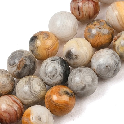 Natural Crazy Lace Agate Beads Strands G-S259-38-10mm-1