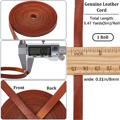 5M Flat Cowhide Leather Cord WL-GF0001-22B-03-1