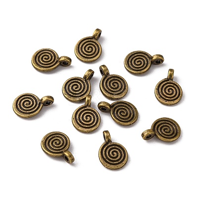 Tibetan Style Alloy Charms X-MLF0339Y-NF-1