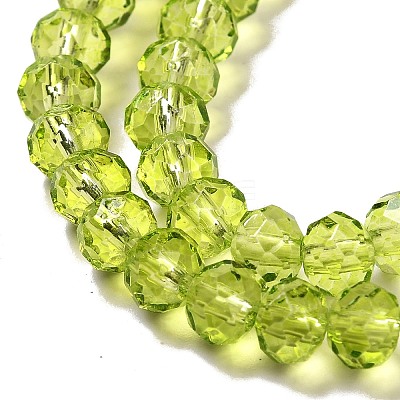 Transparent Baking Paint Glass Beads Strands DGLA-A034-T6mm-D05-1