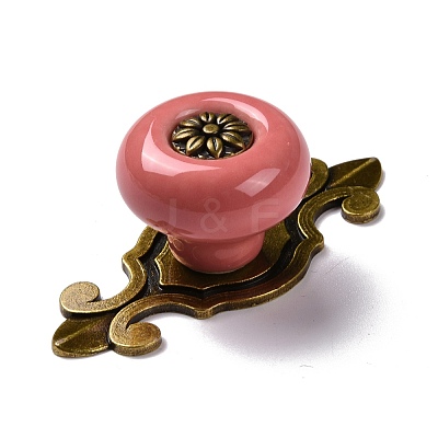 Round-shaped Porcelain Cabinet Door Knobs FIND-Z004-18E-1