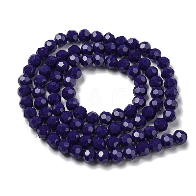 Opaque Glass Beads Stands EGLA-A035-P6mm-D09-1