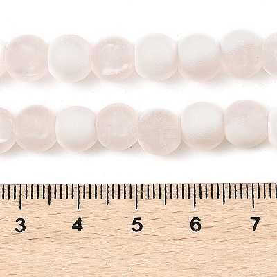 Frosted Crackle Glass Beads X1-GLAA-U001-6mm-M12-1