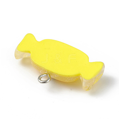 Translucent Resin Pendants RESI-D064-01P-01-1
