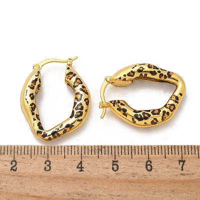 Brass Hoop Earrings EJEW-Q015-12A-G-1