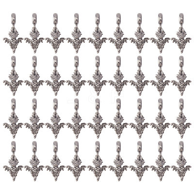 36Pcs Alloy European Dangle Charms MPDL-CA0001-06B-1