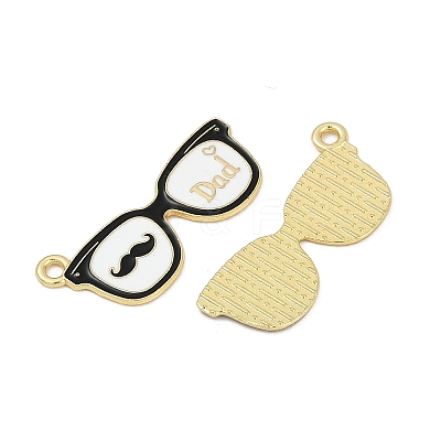 Father's Day Alloy Enamel Pendants ENAM-V001-03F-G-1