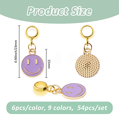 Alloy Enamel European Dangle Charms PALLOY-FH00111-1