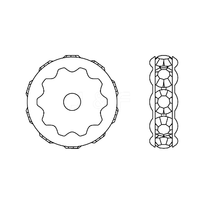 Preciosa® MAXIMA Crystal Multi-Stones Settings Y-PRC-MA4-00030-S-1