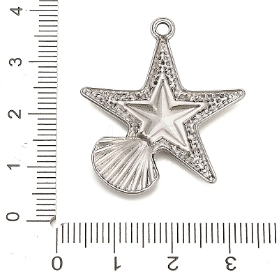 304 Stainless Steel Pendants STAS-P417-04A-P-1