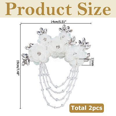 Flower Polyester Ornament Accessories DIY-WH0591-152-1