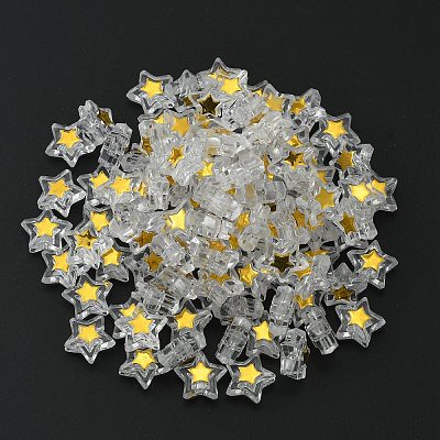 Transparent Plating Acrylic Beads LS-MACR-CJC0001-09B-01-1