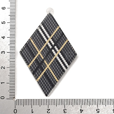 Rhombus Acrylic Big Pendants Diy Earrings Accessories OACR-M028-02C-1