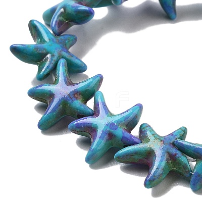 Synthetic Turquoise Dyed Beads Strands G-P507-04K-1