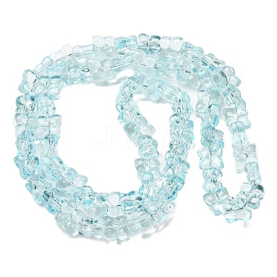 Transparent Glass Beads Strands GL-CBAAE04-01C-1