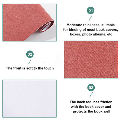2 Sheets 2 Colors Faux Suede Book Covers DIY-CP0011-10B-1