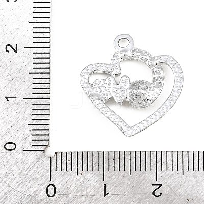 Alloy Rhinestone Pendants RB-CBA332B-07C-P-1