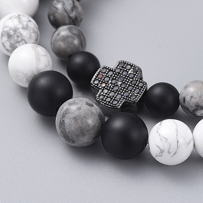Stretch Bracelet Sets BJEW-JB05027-05-1