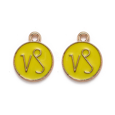 Alloy Enamel Pendants ENAM-S124-01B-14E-1