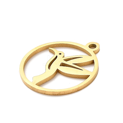 304 Stainless Steel Pendants STAS-M117-02B-G-1