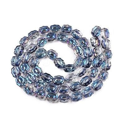 Electroplate Glass Beads Strands EGLA-T021-05I-1