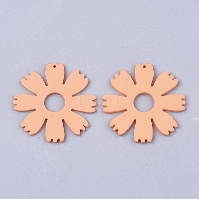 Spray Painted Acrylic Pendants ACRP-S675-09C-1