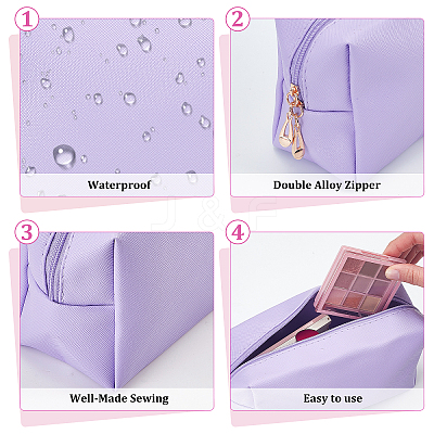 20Pcs 10 Colors Portable PU Leather Makeup Storage Bag AJEW-WA0004-56-1