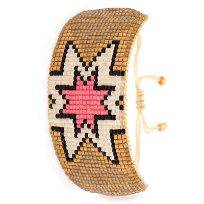 Miyuki Glass Seed Braided Bead Bracelet BJEW-A121-63D-1
