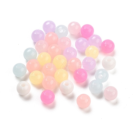 Imitation Jelly Plastic Beads X-KY-L082-01B-1