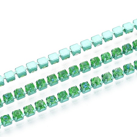 Iron Rhinestone Cup Chains CH-T006-05B-23-1