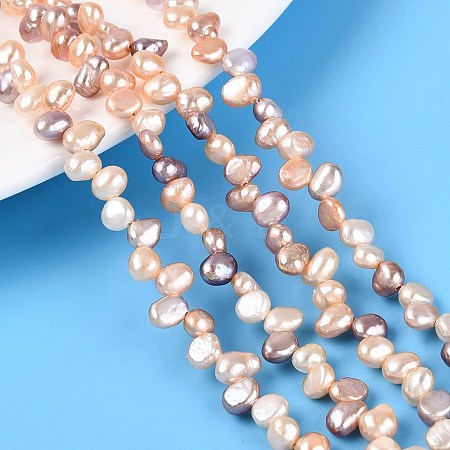 Natural Cultured Freshwater Pearl Beads Strands PEAR-N014-04P-1