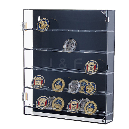 Acrylic Coin Collection Boxes CON-WH0086-165-1