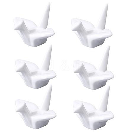 Paper Crane Ceramic Chopstick Stands DJEW-WH0058-12A-1