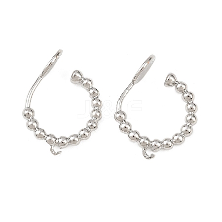 Brass Clip-on Earring Findings KK-F921-08A-P-1