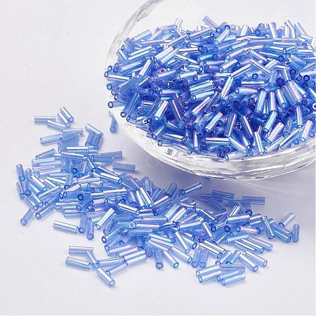 Glass Bugle Beads SEED-E001-9mm-166-1