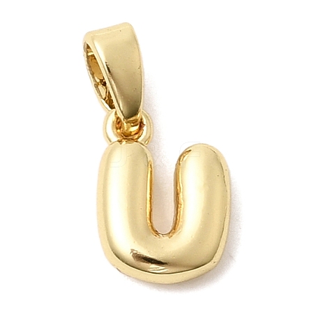 Brass Letter Charms KK-G554-22G-U-1