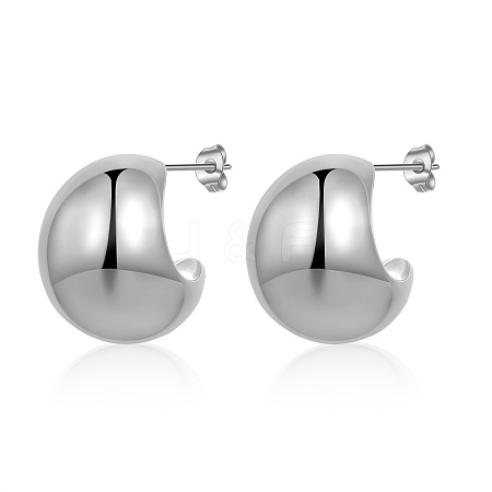 Stainless Steel Stud Earrings for Women ZS0903-2-1