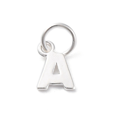 925 Sterling Silver Letter Charms STER-C012-01S-A-1