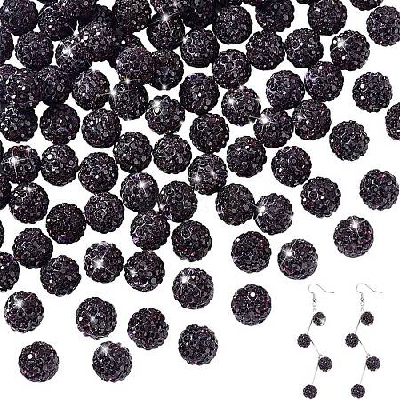 100Pcs Pave Disco Ball Beads FIND-PH0022-11A-1