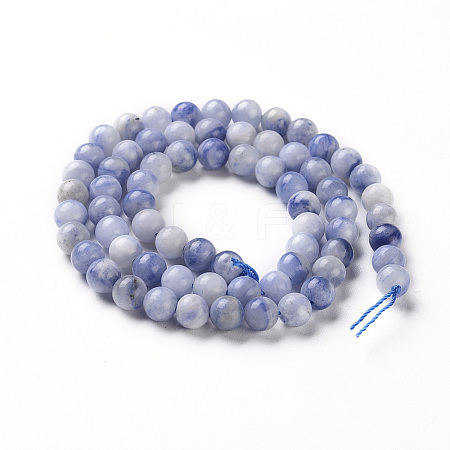 Natural Sodalite beads Strands G-F665-01-6mm-1