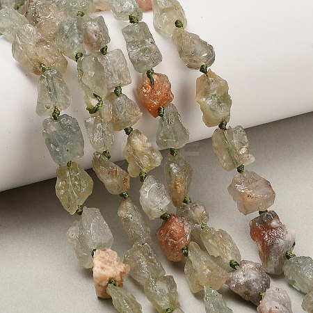 Raw Rough Natural Arusha Sunstone Beads Strands G-A322-B13-01-1