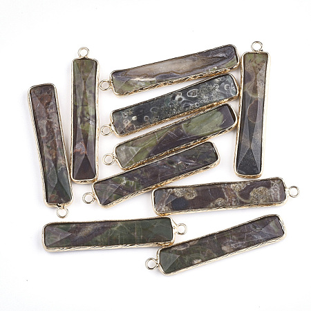 Natural Ocean Jasper Pendants G-S344-23A-1