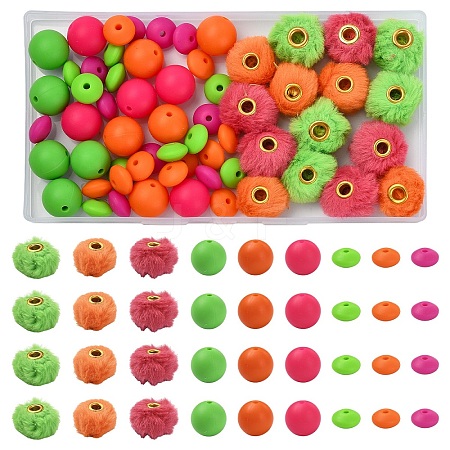 DIY Round Beads Finding Kits DIY-YW0017-88-1