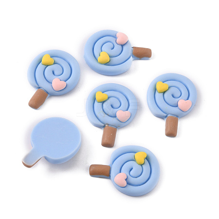 Opaque Resin Cabochons RESI-WH0035-02E-1